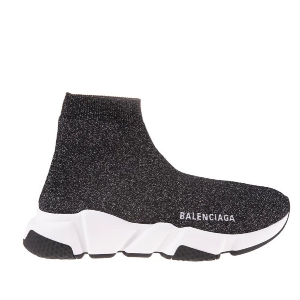 Balenciaga speed LT sneaker black/gold glitter